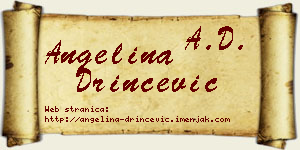 Angelina Drinčević vizit kartica